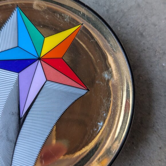 Jonathan Adler POP! Coasters Set of 2 Colorful Pop Art Rainbow Porcelain - Picture 3 of 9